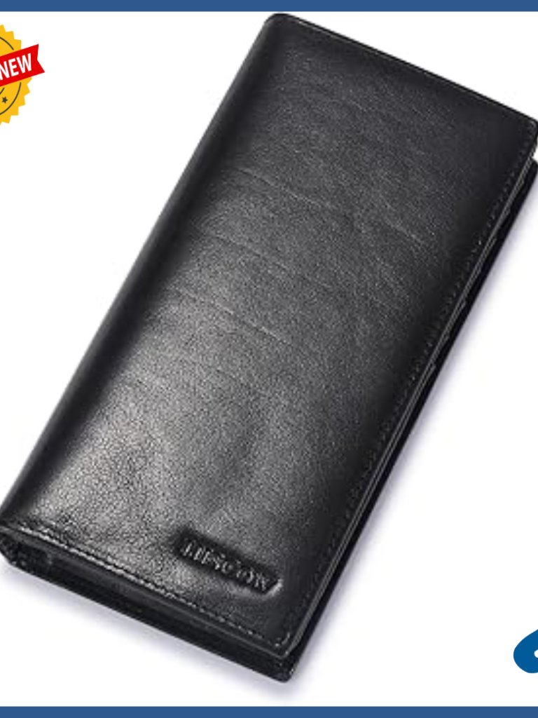 Italian Leather Bifold Wallet With 15 Card Slots, Rfid Protected